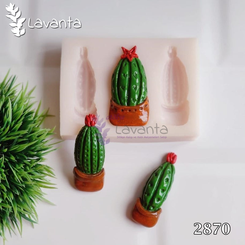Üçlü Kaktüs Silikon Kalıbı