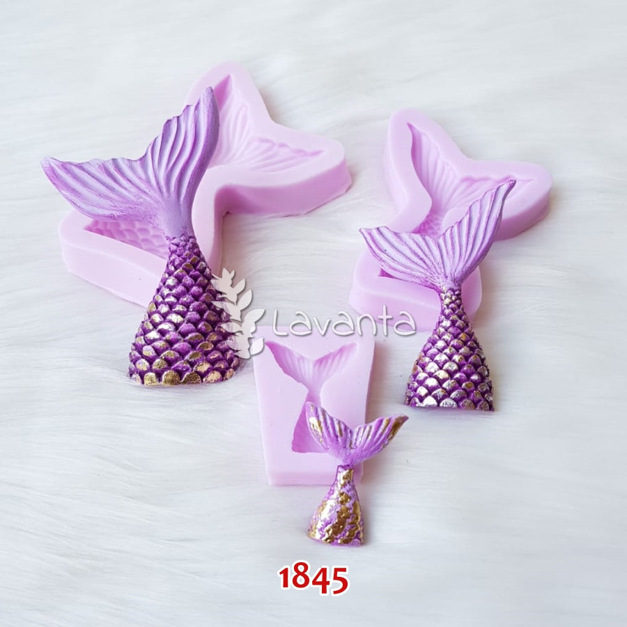 Üçlü Deniz Kızı Kuyruk Silikon Kalıpları