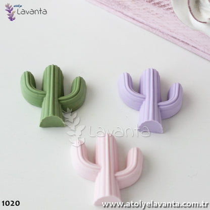 Üçlü Kaktüs Kokulu Taş Kalıbı