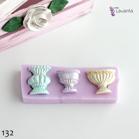 Üçlü Vazo Silikon Kalıbı