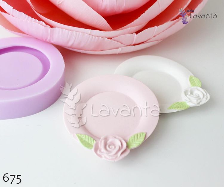 Vintage Çay Tabağı Silikon Kalıbı