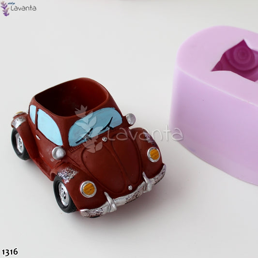 Araba Saksı Silikon Kalıbı